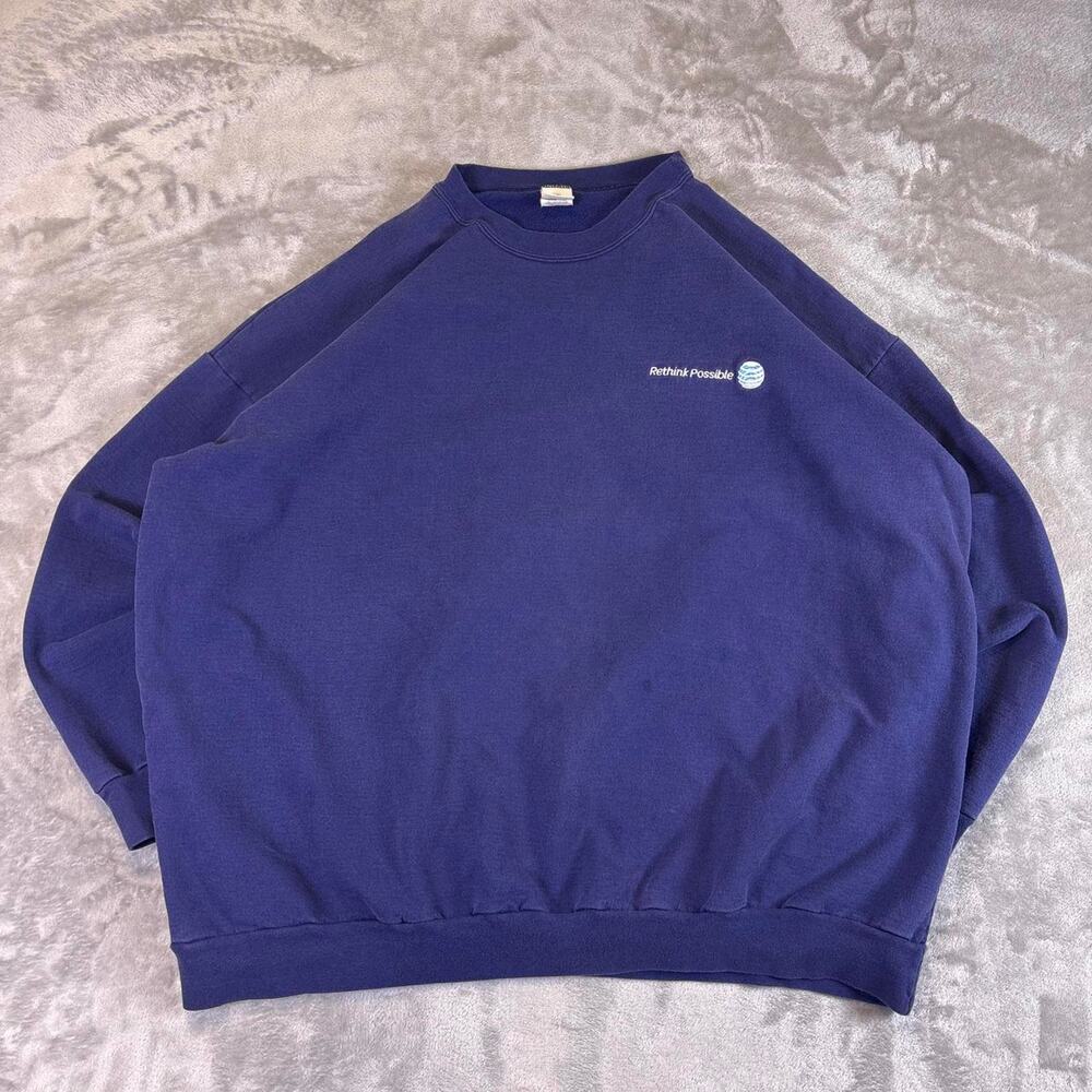 Vintage VF Imagewear “Rethink Possible” Sweatshirt Men’s Blue Crewneck 2XL